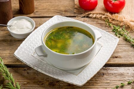 Щи зеленые с телятиной