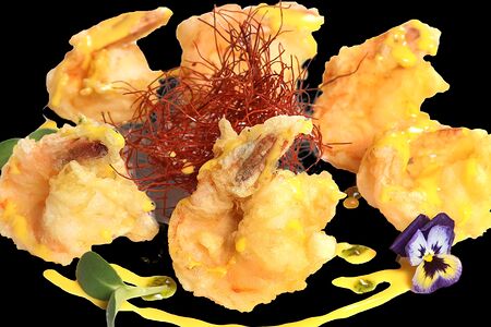 Креветки манго-чили