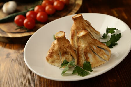 Хинкали жаренные 3 шт