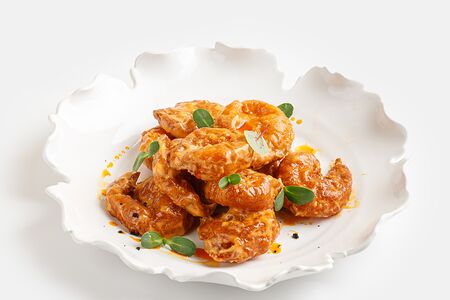 Креветки в остром соусе