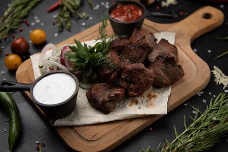 Шашлык из мякоти баранины