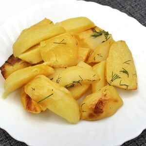 Картофель, запеченный с зеленью