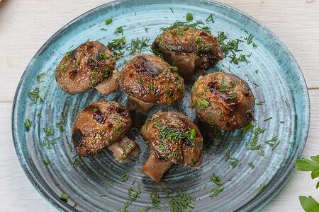 Шампиньоны на углях