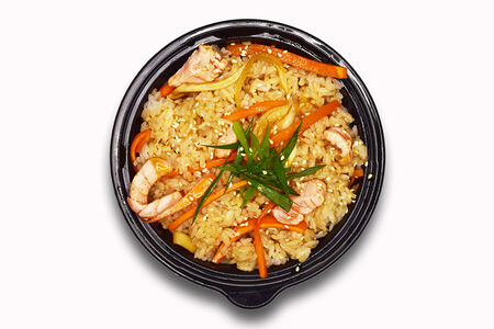 Тяхан с лососем