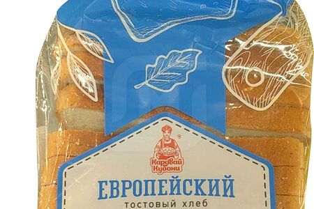 Хлеб Европейский тост форм высший сорт п/уп КраснодарскийХЗ№6