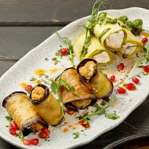 Рулетики из баклажанов