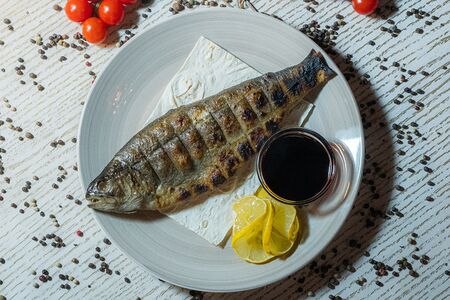 Форель на огне