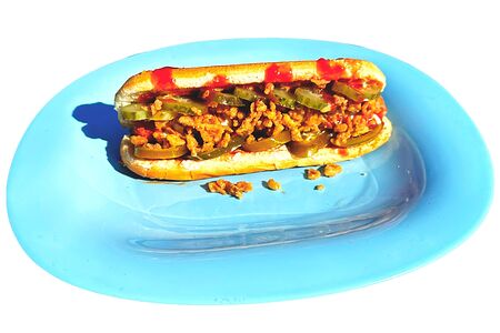 Хот-дог Чили-дог с куриным филе