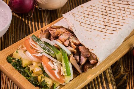 Шаурма свиная на углях