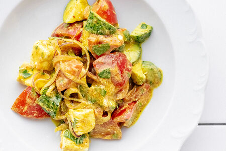 Грузинский салат с брынзой