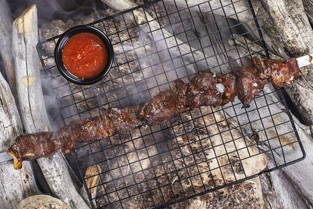 Телячья печень в сальнике