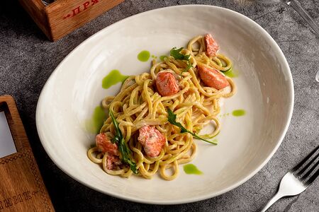 Паста с лососем