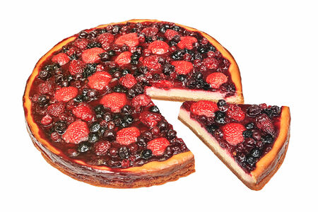 Пирог творожный Флорида с ягодами