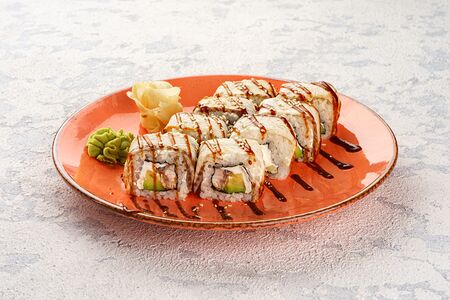 Ролл Канада с запеченным угрем