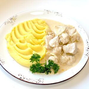 Курица в сливочном соусе без гарнира