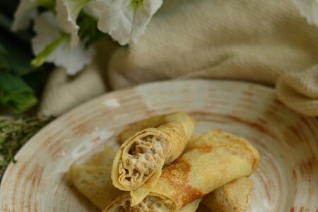 Блины с мясом