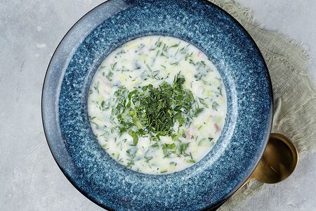 Окрошка с говядиной