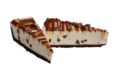 Чизкейк Нью-Йорк с шоколадом и орехом пекан