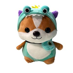 Мягкая игрушка Корги зелёный