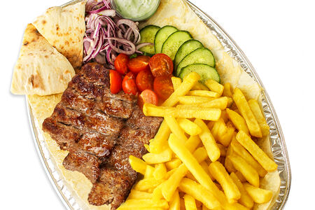 Люля-кебаб телятина и фри