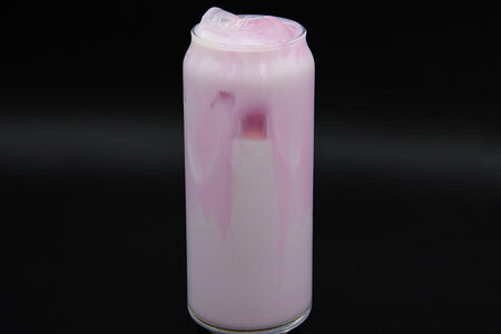 Айс матча-латте розовая 