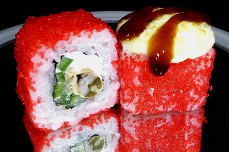 Запеченный с мидиями