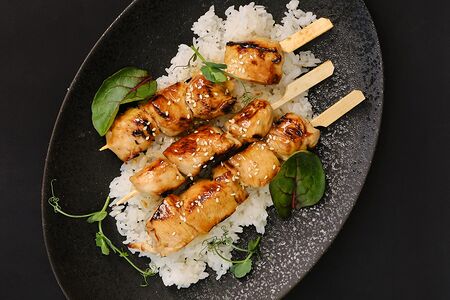 Шашлычки Якитори из свинины