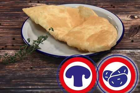 Чебурек с картофелем и грибами