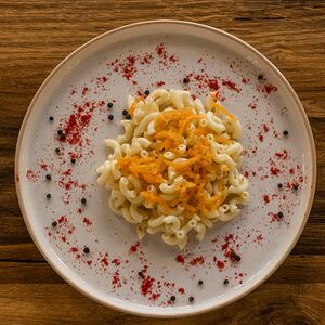 Рожки с овощами