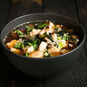 Суп Мисо с лососем