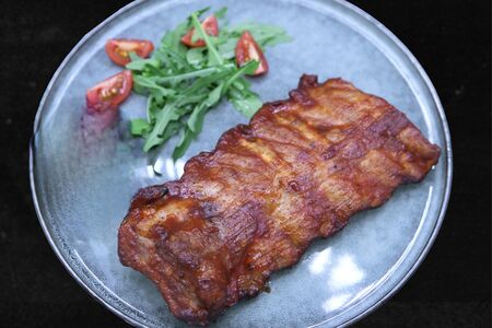 Свиные ребра барбекю