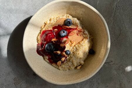 Каша из киноа на растительное молоке 