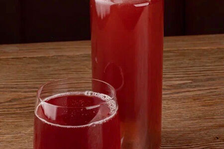 Клюквенный морс собственного приготовления