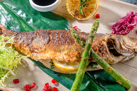 Сибас жареный