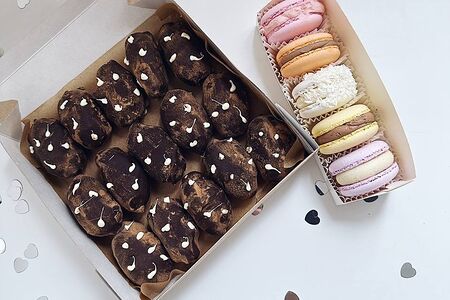 Набор комбо №6 Пирожное картошка и ассорти макарун