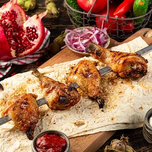 Шашлык из куриной голени