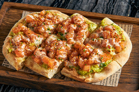 Лосось, гуакамоле, творожный сыр