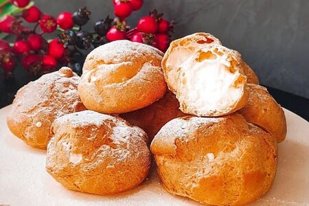 Профитроли с заварным кремом