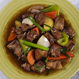 Жареные свиные ребра