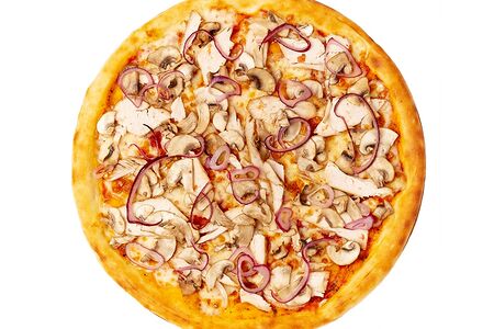 Пицца курица и грибы