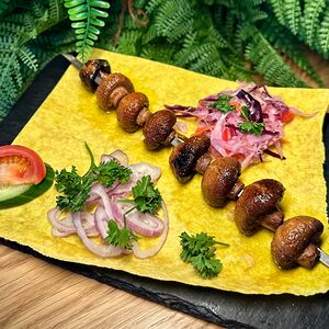 Шампиньоны гриль