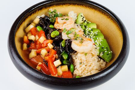 Боул с креветками