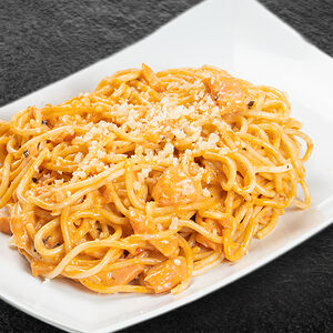 Паста с лососем