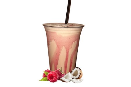 Фраппе Кокос-малина