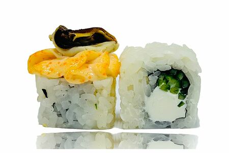 Запеченный сырный с мидиями