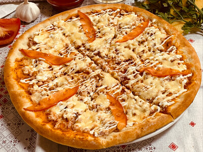 Пицца с курицей макси