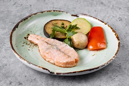 Семга на пару