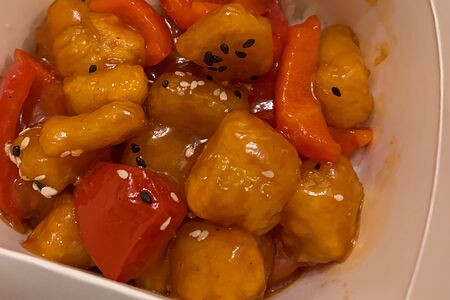 Вок минтай с рисом