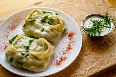 Манты из рубленой говядины 