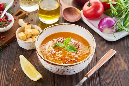 Крем-суп из чечевицы